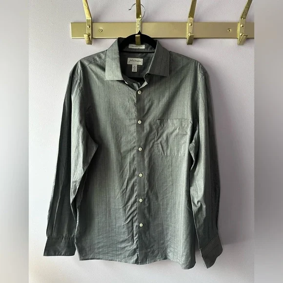 John W. Nordstrom | Shirts | John W Nordstrom 0 Supima Cotton Blue Striped  Button Down Shirt Size M | Poshmark